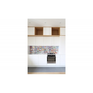 Ceramic wall tile Folk Bird with flower PI297FK-01A Ceramic wall tile Folk Bird with flower PI297FK-01A